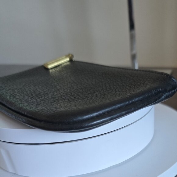 Rare Coach Sonoma Black Leather Small Cosmetic Pouch/Bag EUC ~ Vintage - Picture 4 of 8